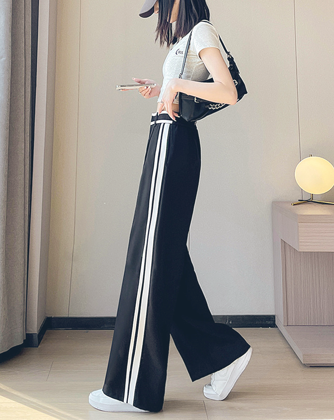 ♀Straight Line Loose Pants