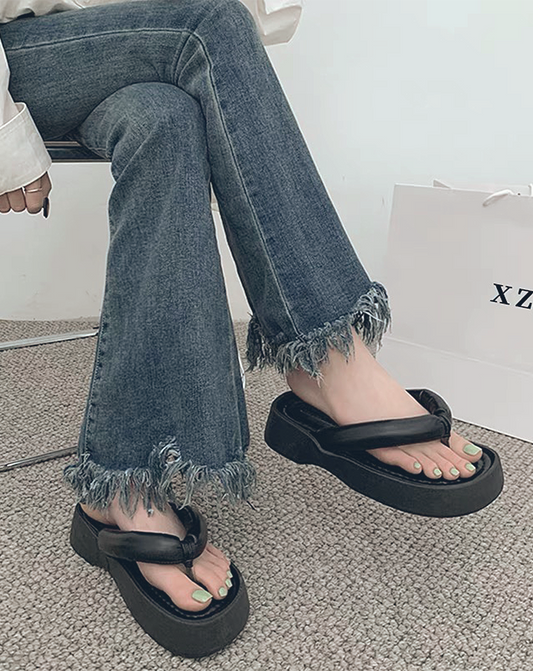 ♀Platform Thong Sandals