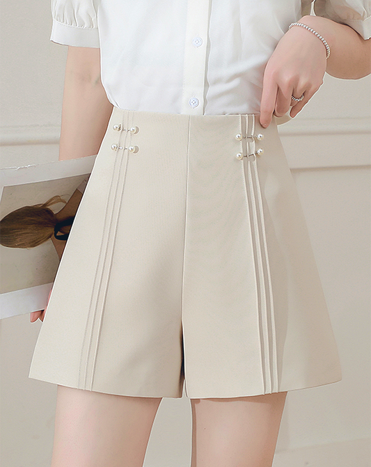 ♀High Waist A-line Short Pants