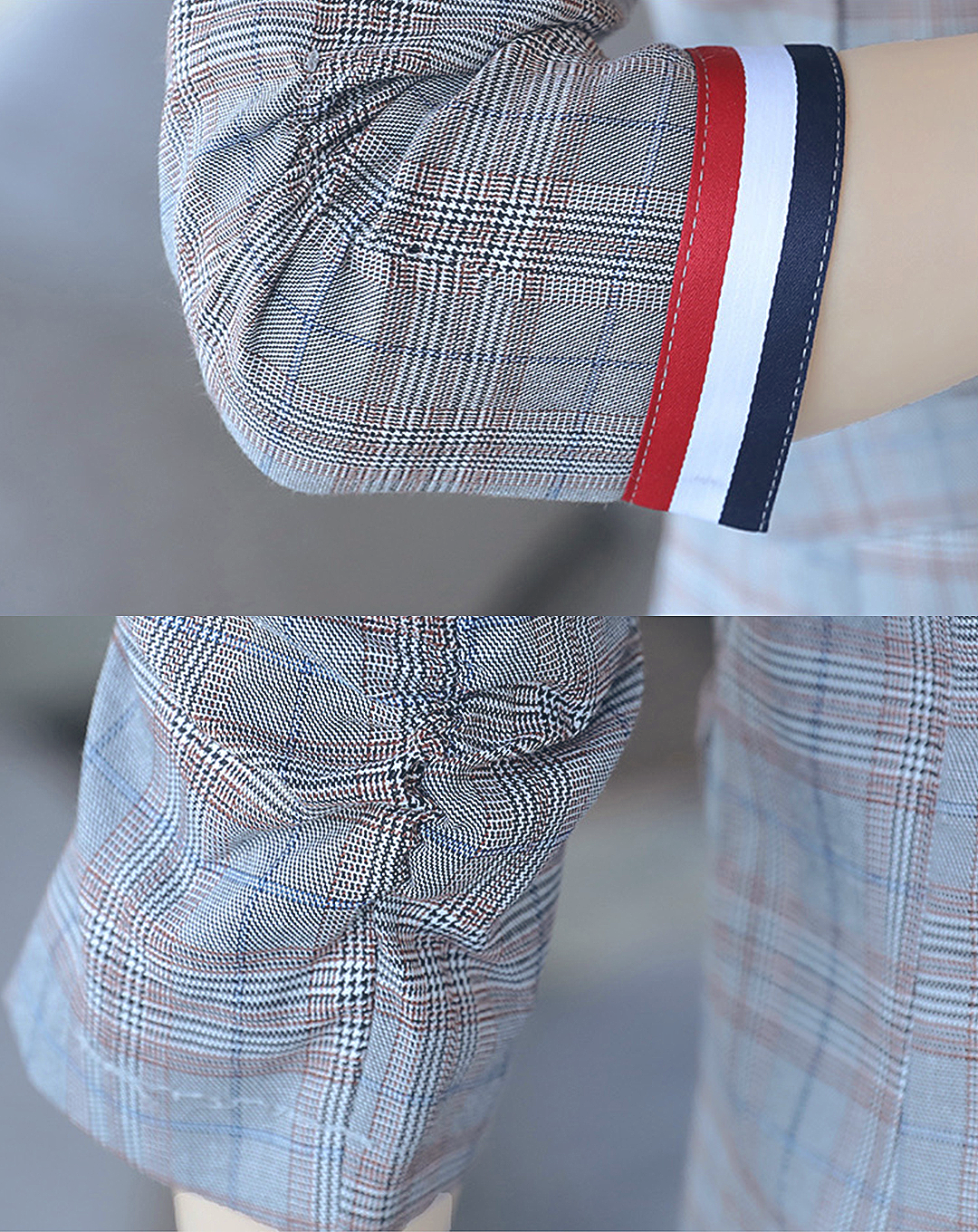 ♀Glen Plaid Skirt Suit