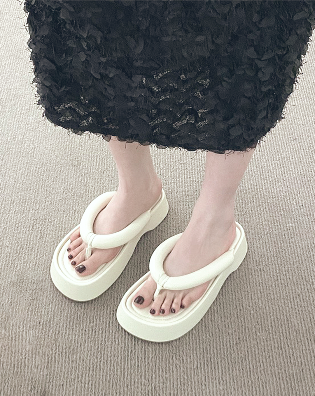 ♀Platform Thong Sandals