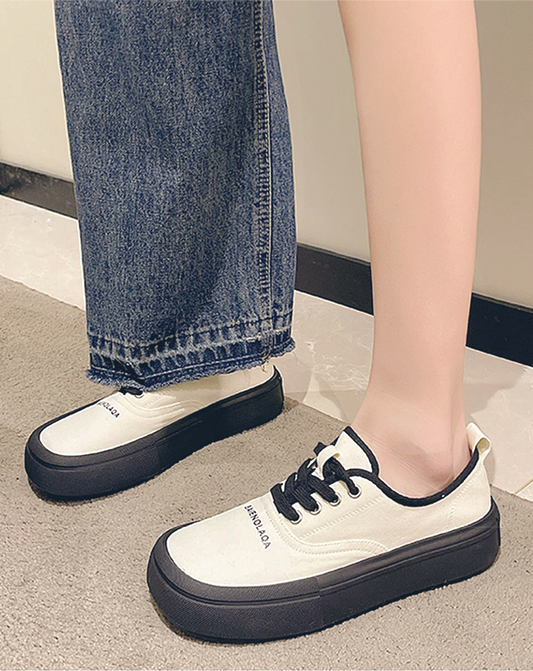 ♀Low Cut Platform Sneakers