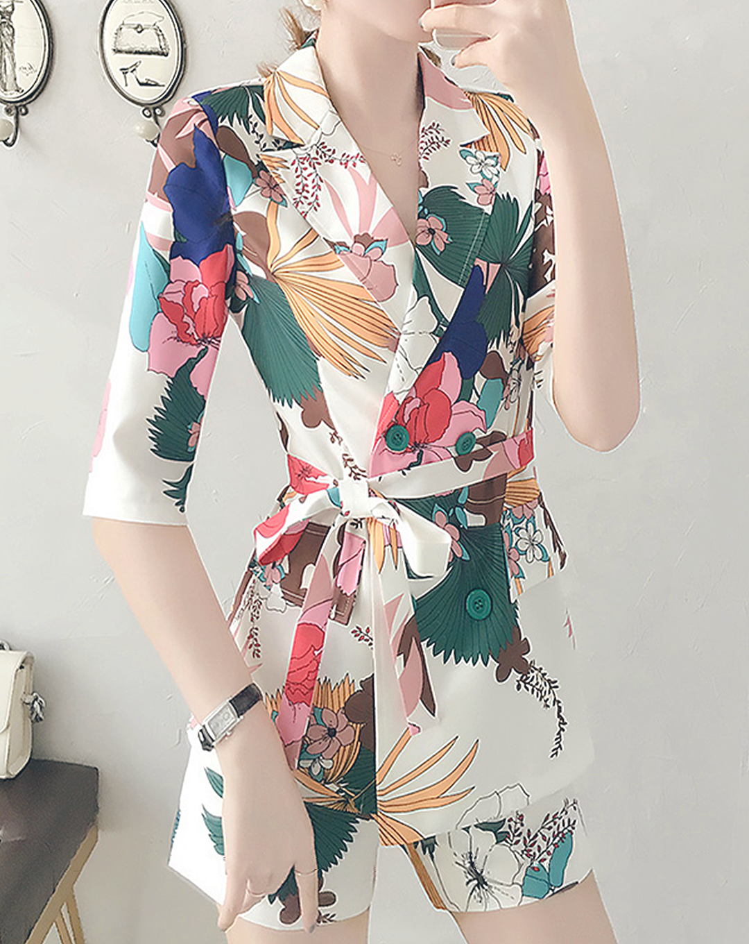 ♀Tropical Jacket & Short Pants