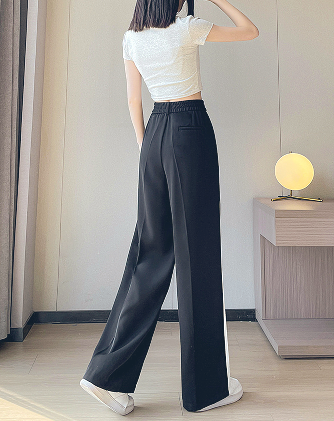 ♀Straight Line Loose Pants