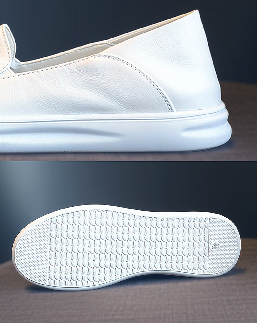 ♀White Soft Flat Shoes
