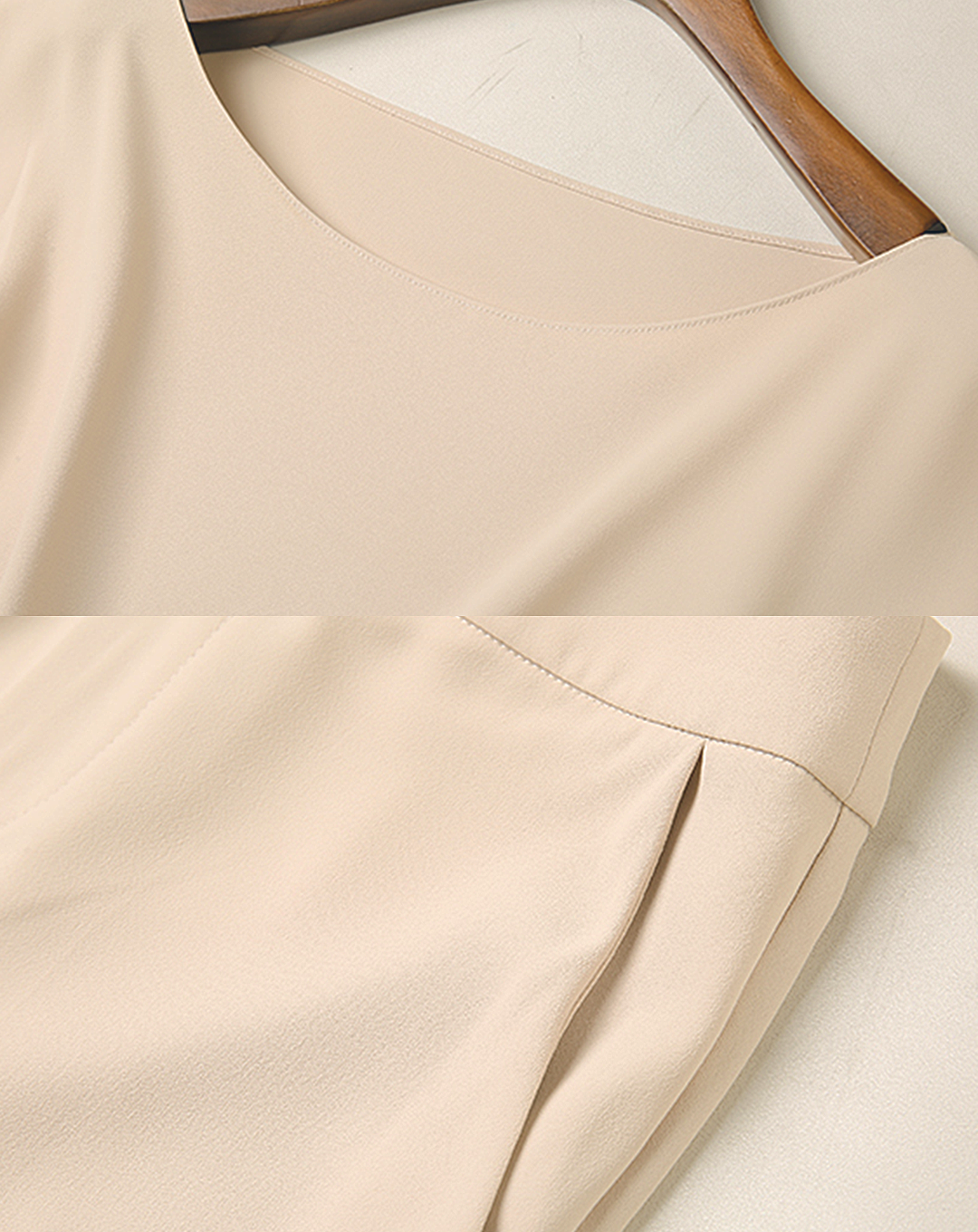 ♀Sash Shirt & Cropped Pants