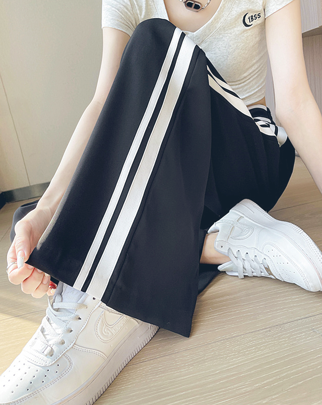 ♀Straight Line Loose Pants