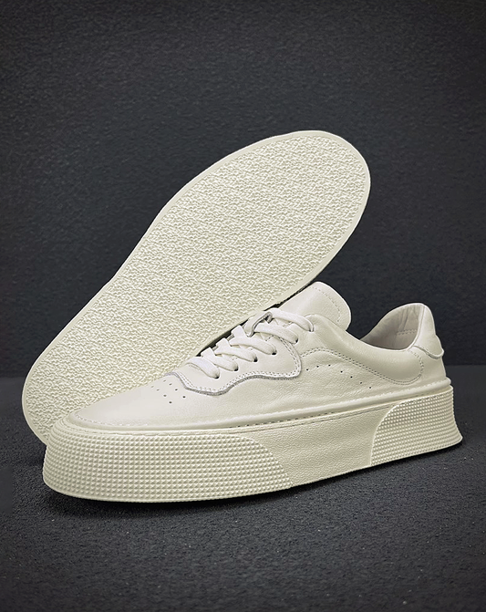 ♂♀ 本革/ White Elevate Sneakers