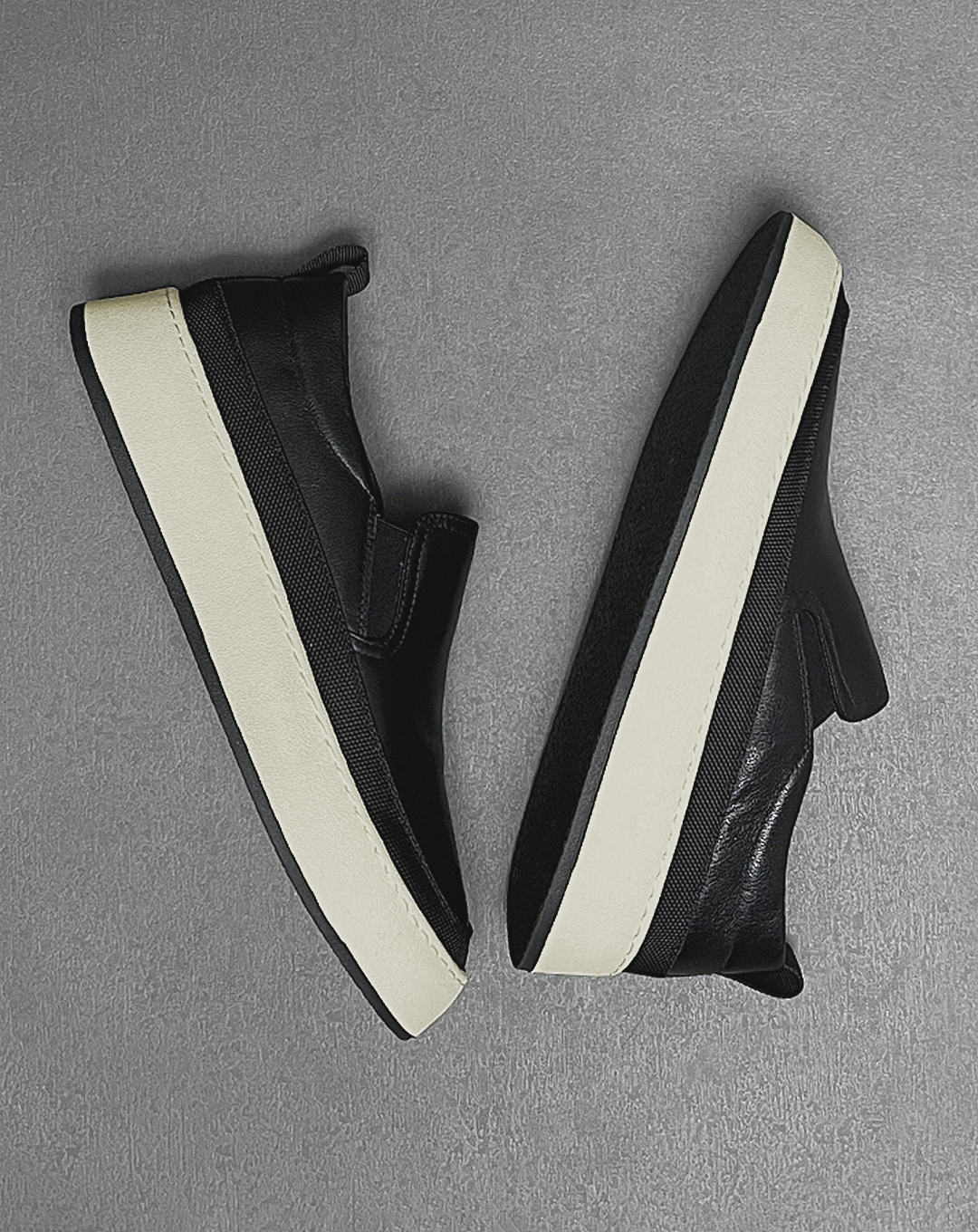 ♂♀本革/Monotone Platform Slip-On Shoes