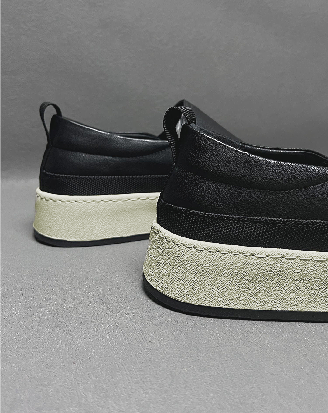 ♂♀本革/Monotone Platform Slip-On Shoes
