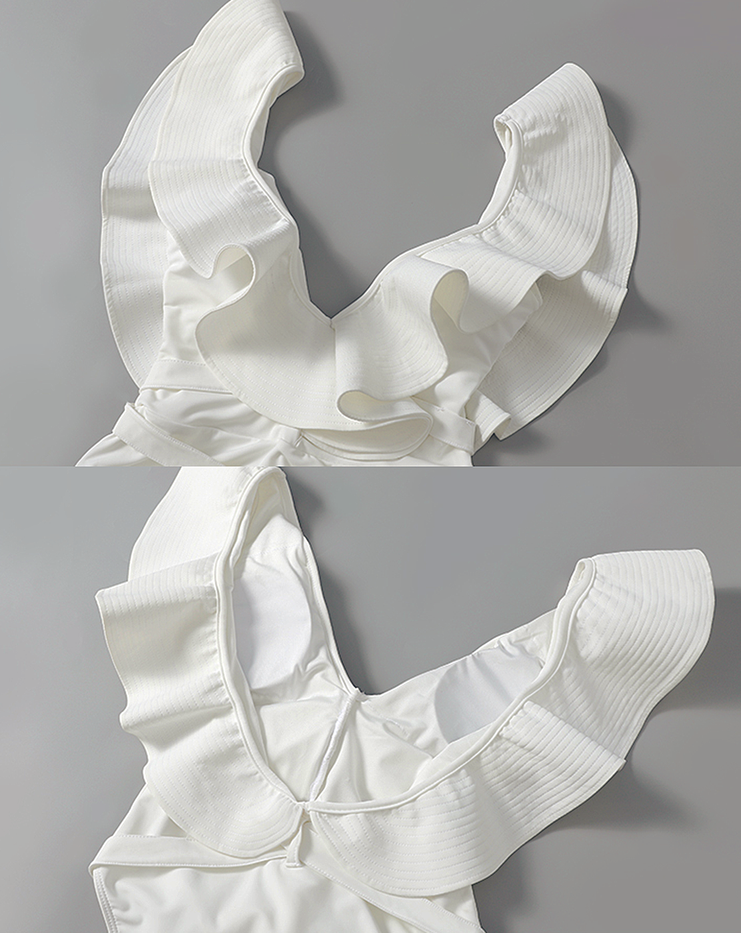 ♀V-neck Frill Swimsuit