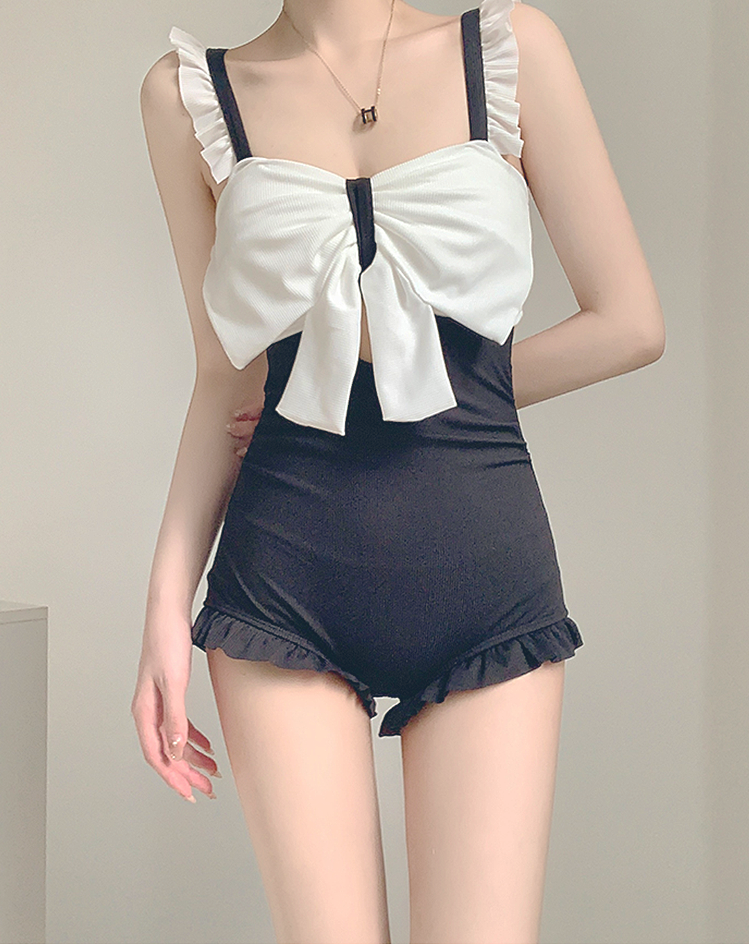 ♀Front Big Ribbon Swimsuit