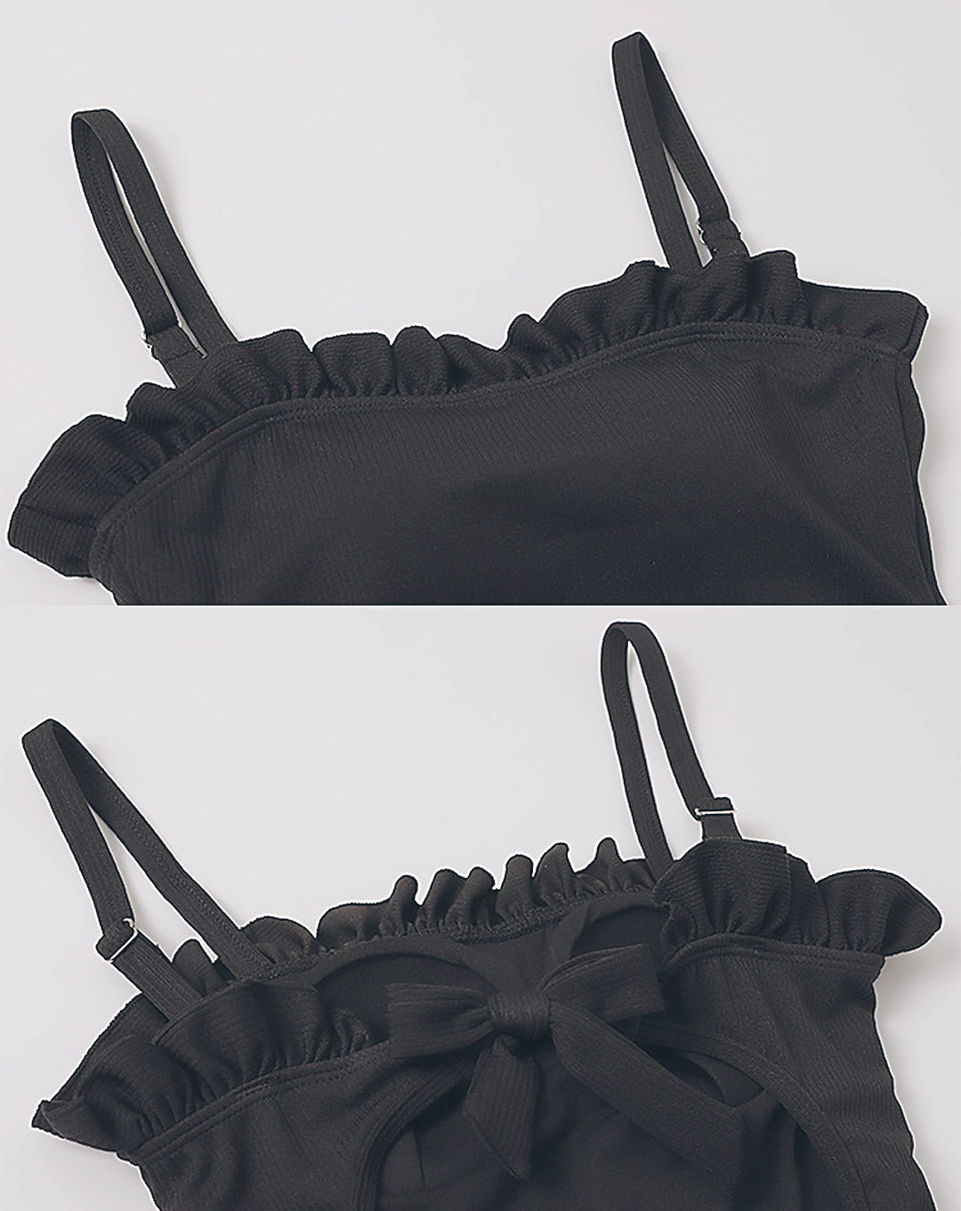 ♀Frill Design Backless Swimsuit