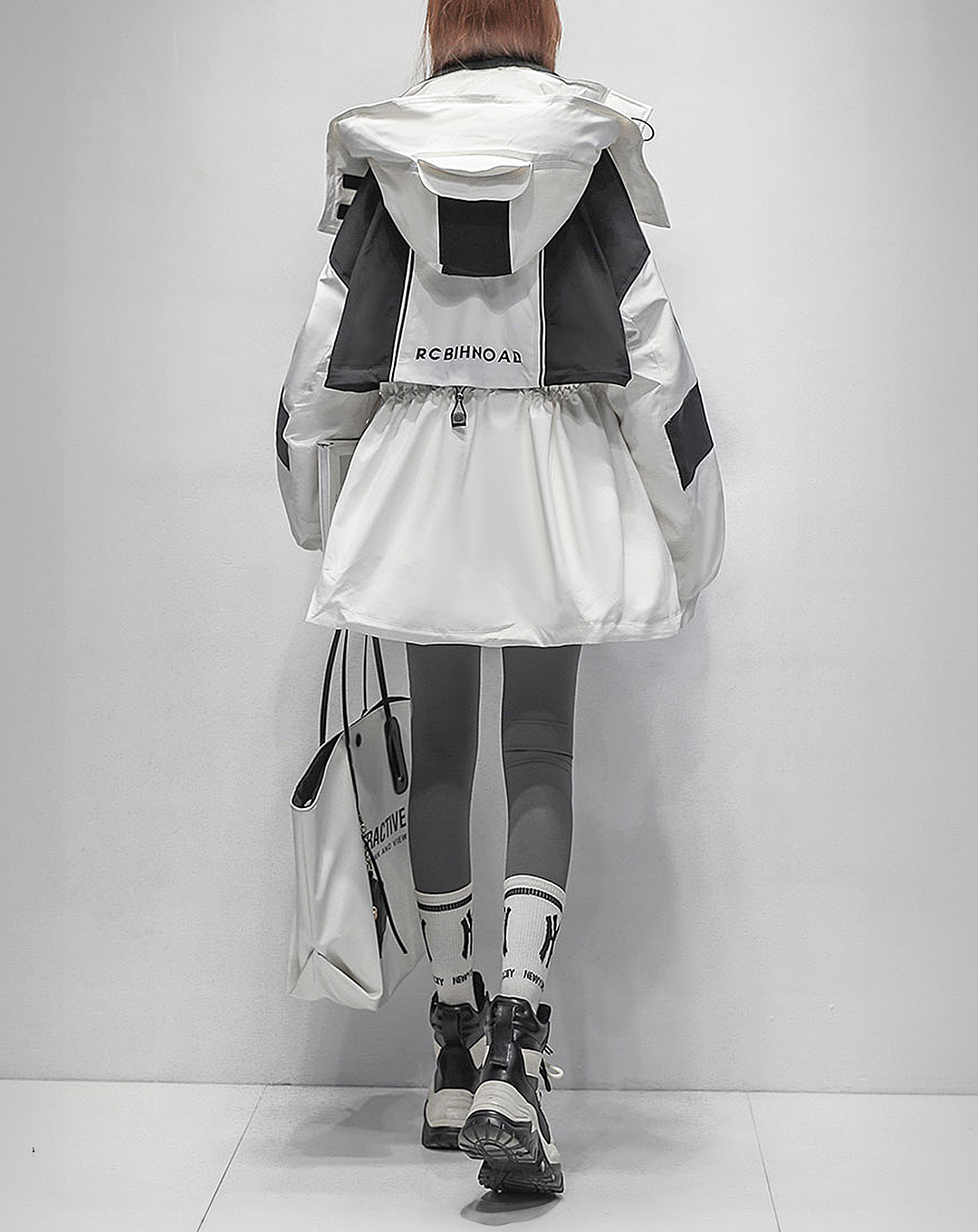 ♀Toggle Button Hooded Jacket