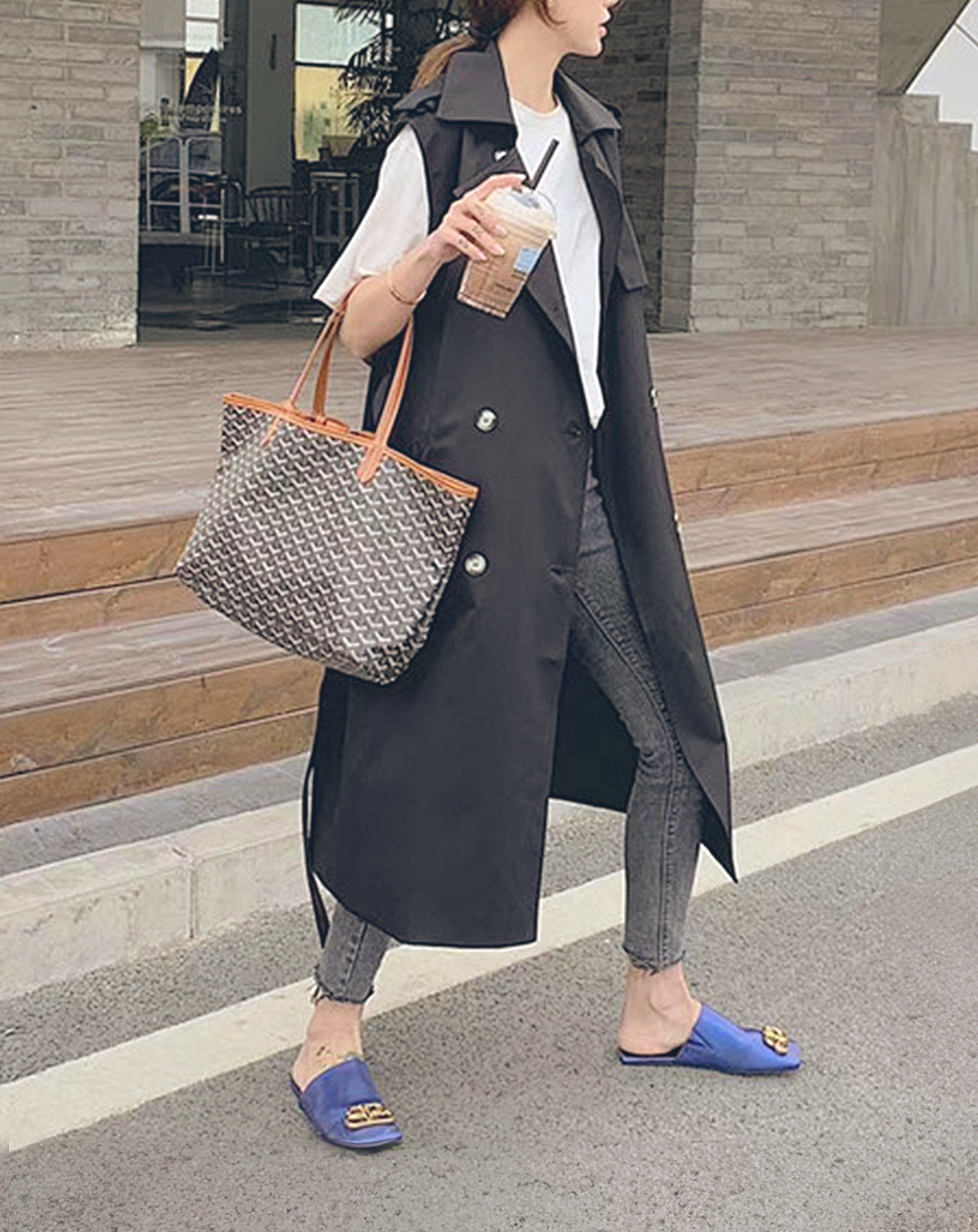 ♀Trench Style Gilet