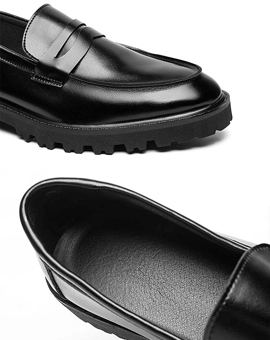 ♂Plain Monotone Loafers