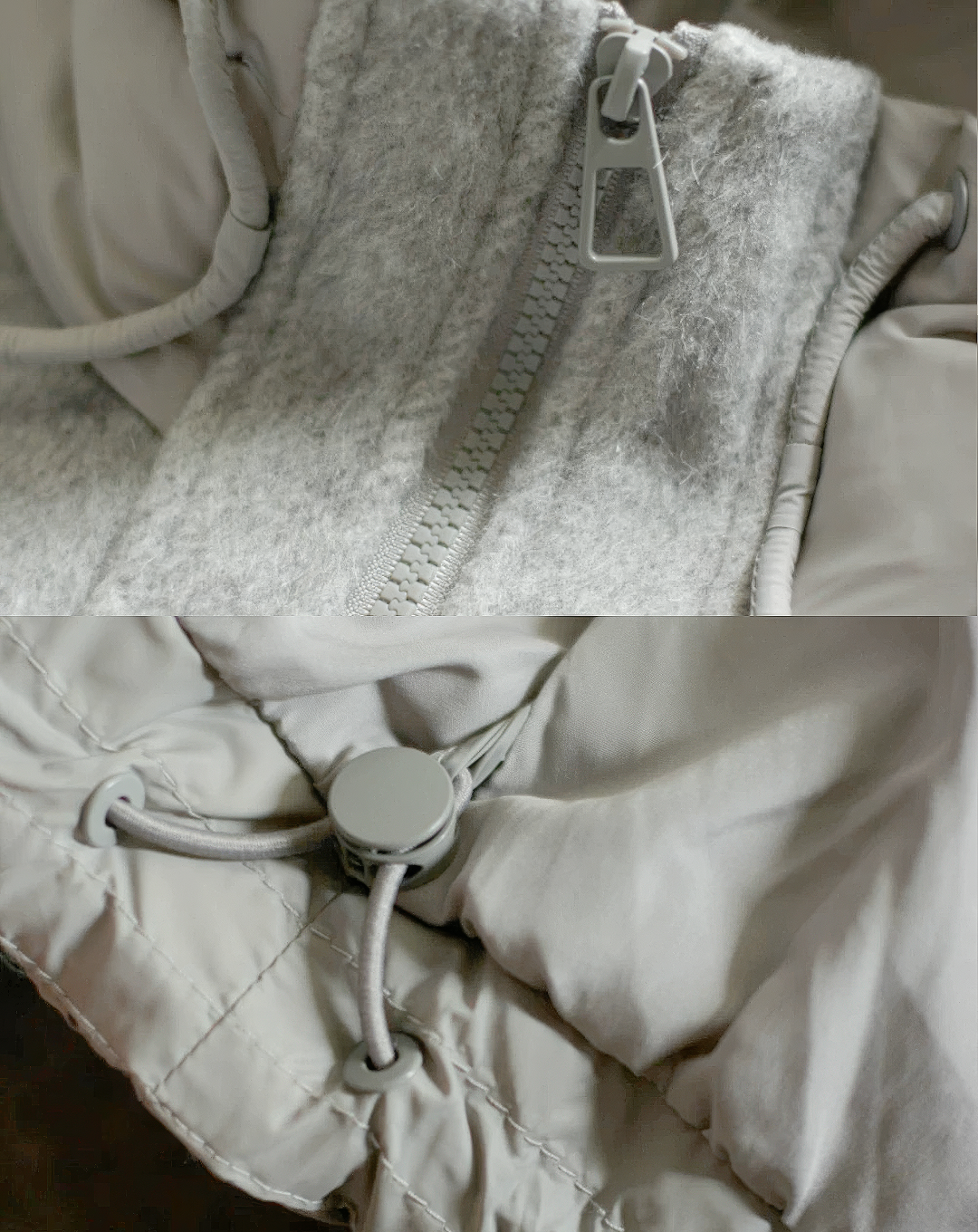 ♀Mixed Media Down Jacket