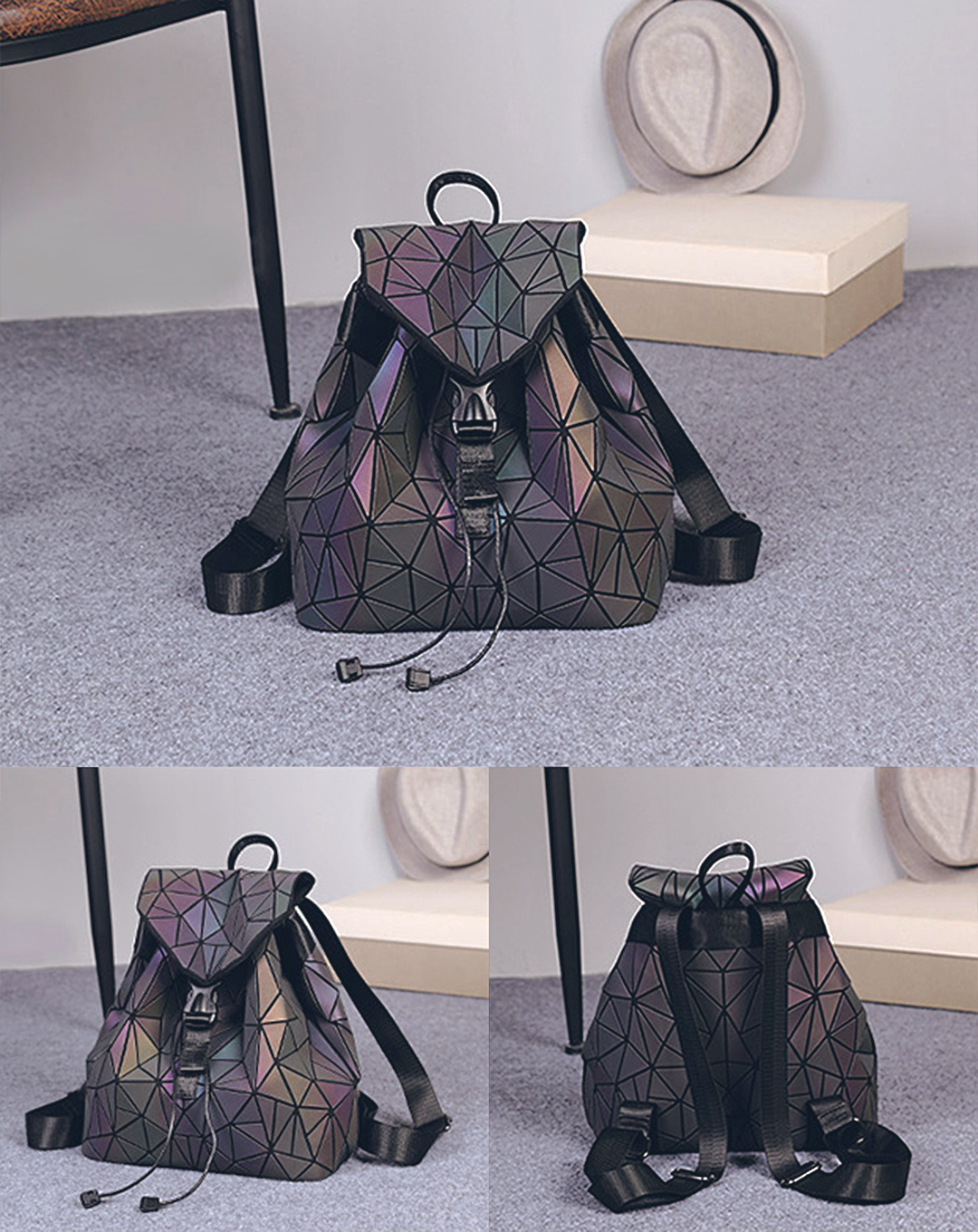Geometric Pattern Backpack