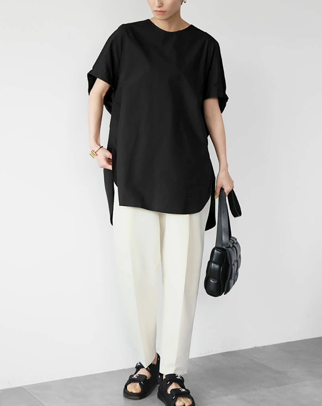 ♀Point Gathered Shirt