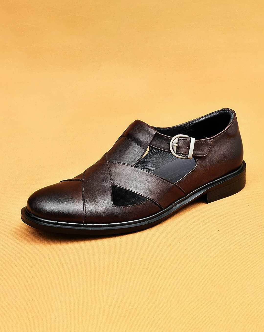 ♂本革/Cutout Vamp Leather Sandals