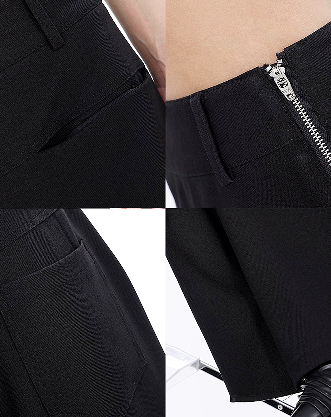 ♀V-Cut Draped Pants