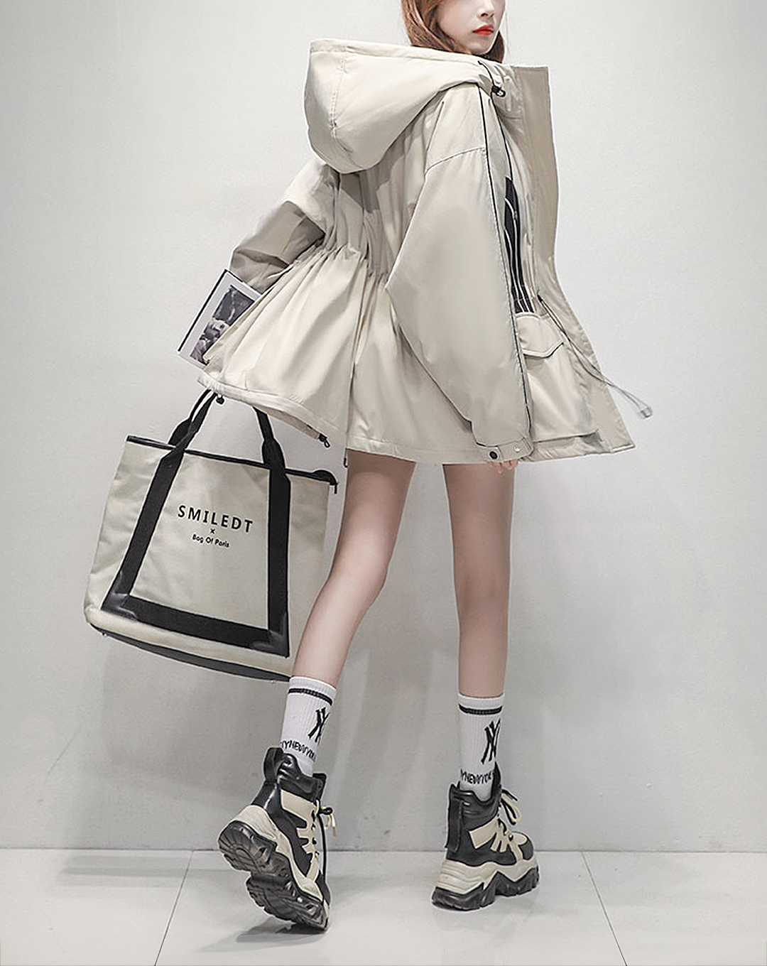 ♀Arch Line Hooded Jacket