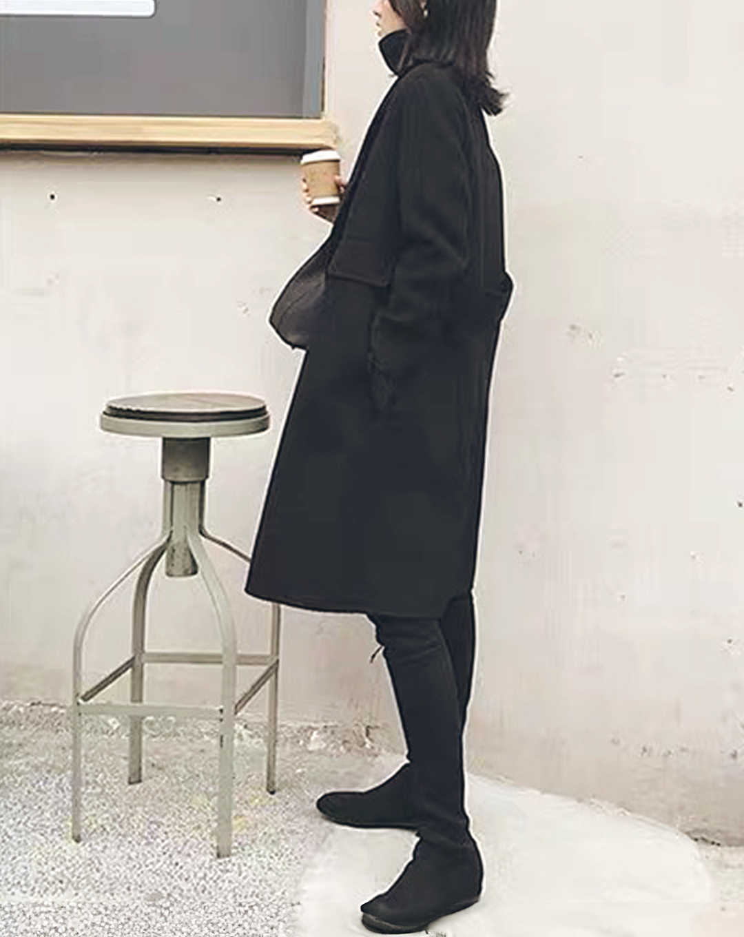 ♀Earth Color Chester Coat