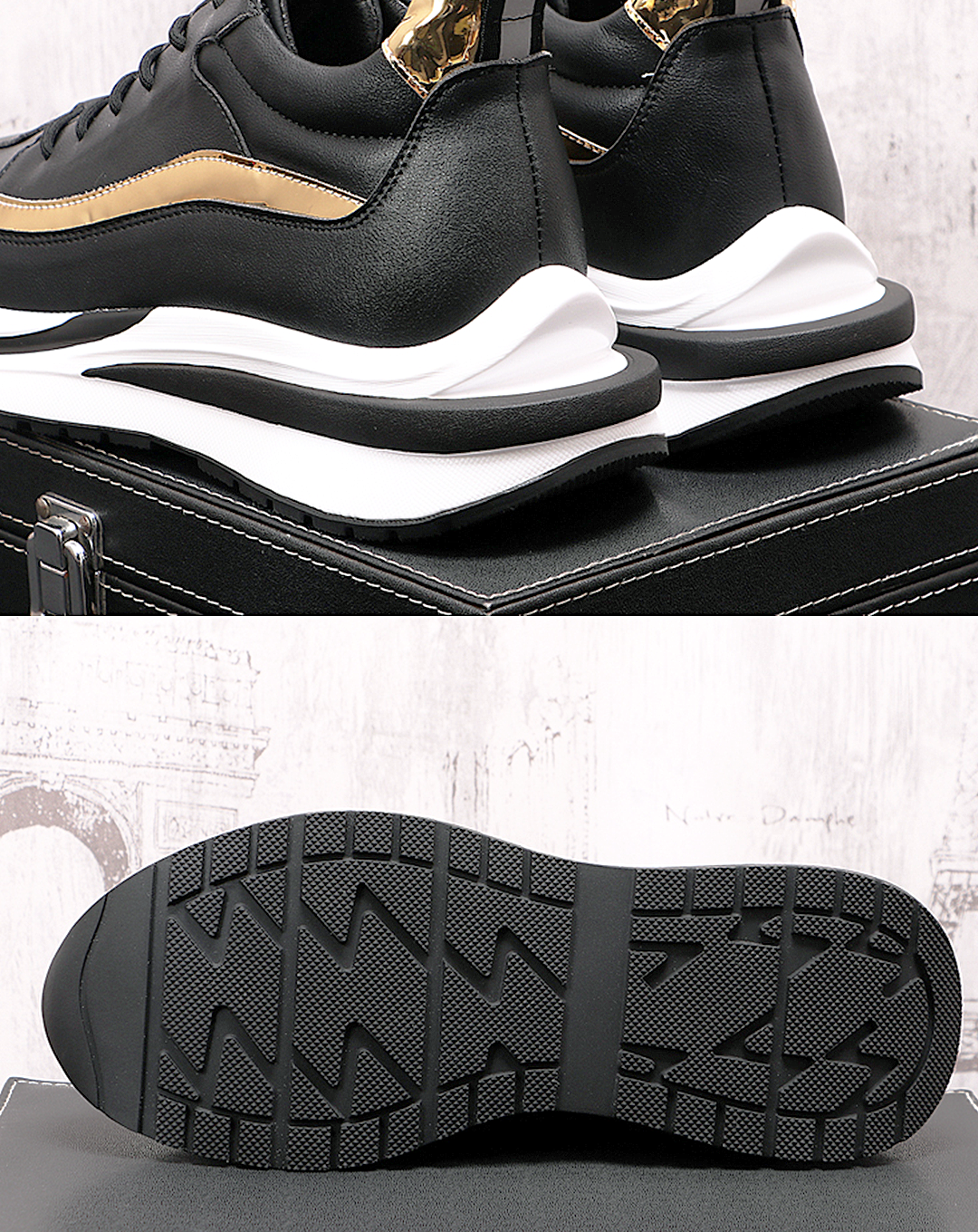 ♂♀Gold Line Sneakers