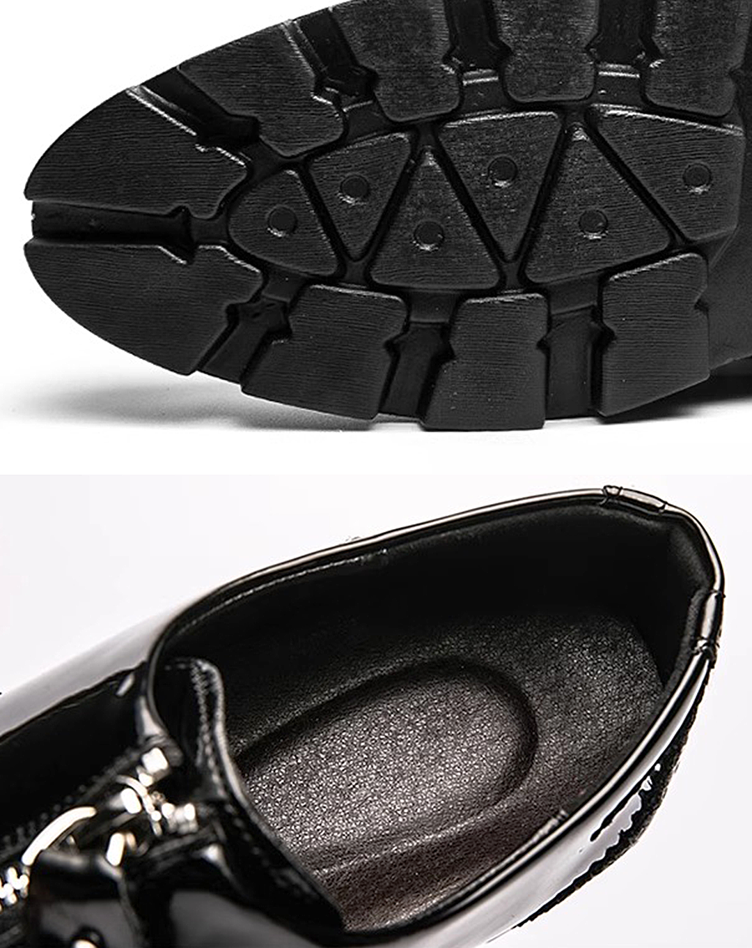 ♂Zip-Up Platform Shoes