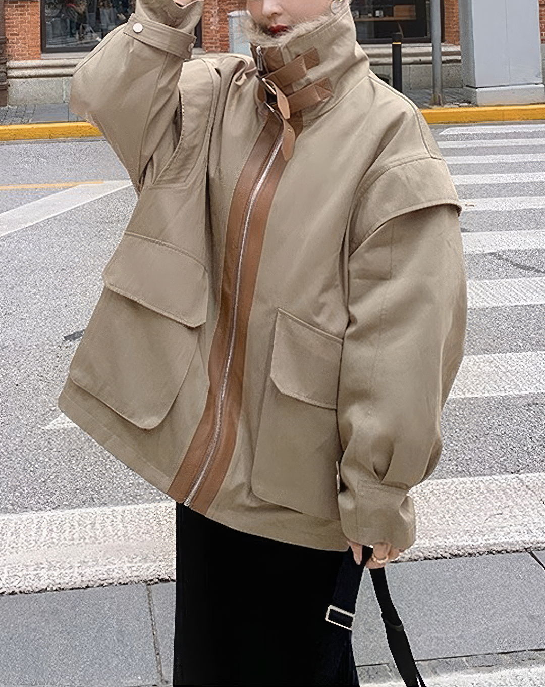 ♀Fur Collar Volume Jacket