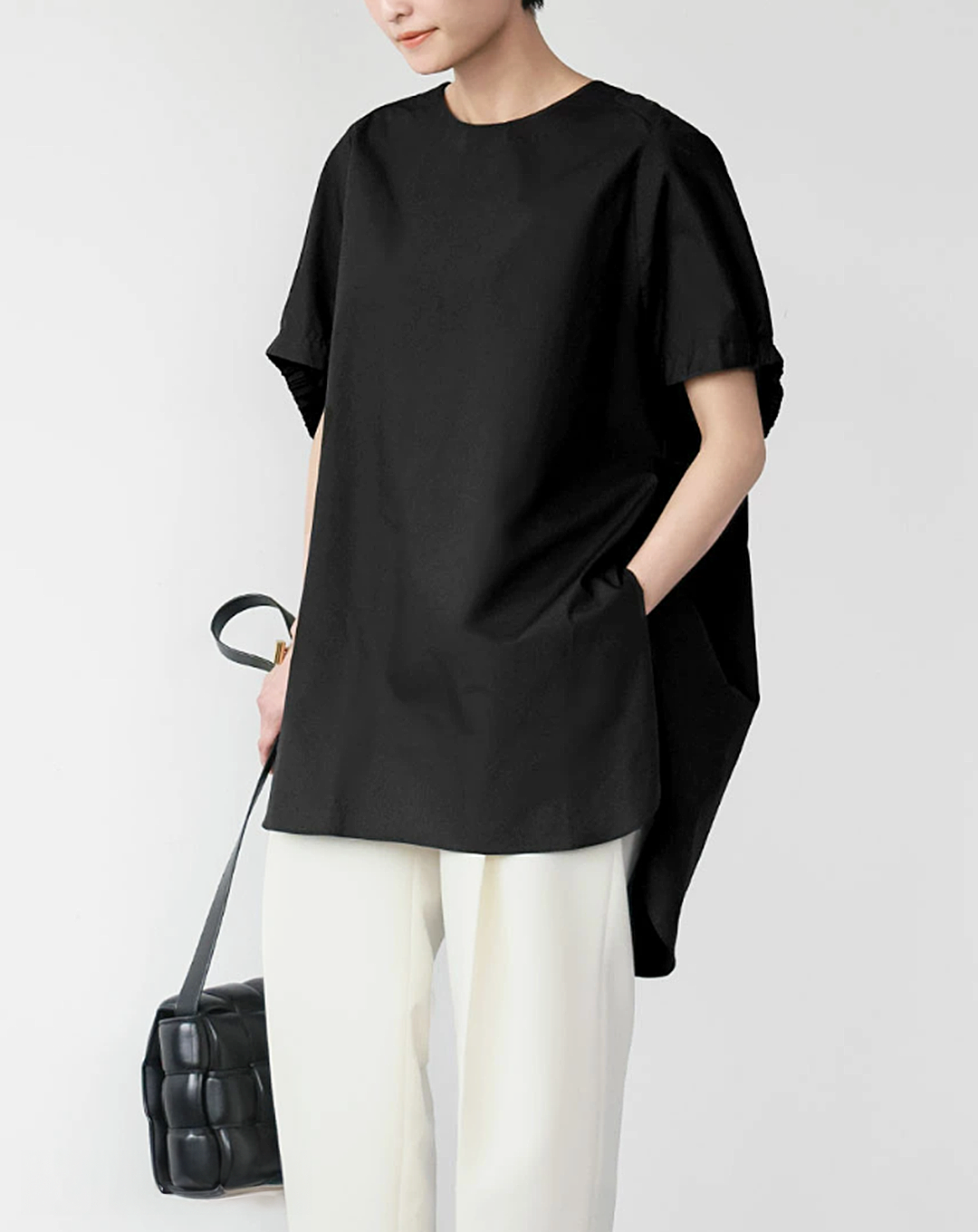 ♀Point Gathered Shirt