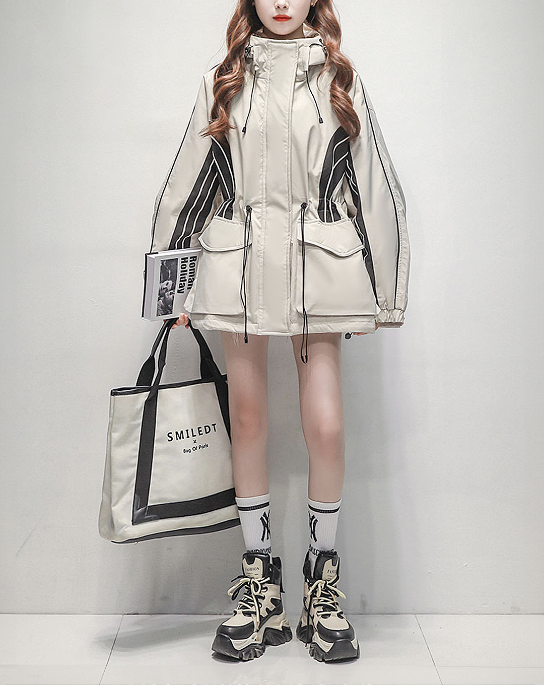 ♀Arch Line Hooded Jacket