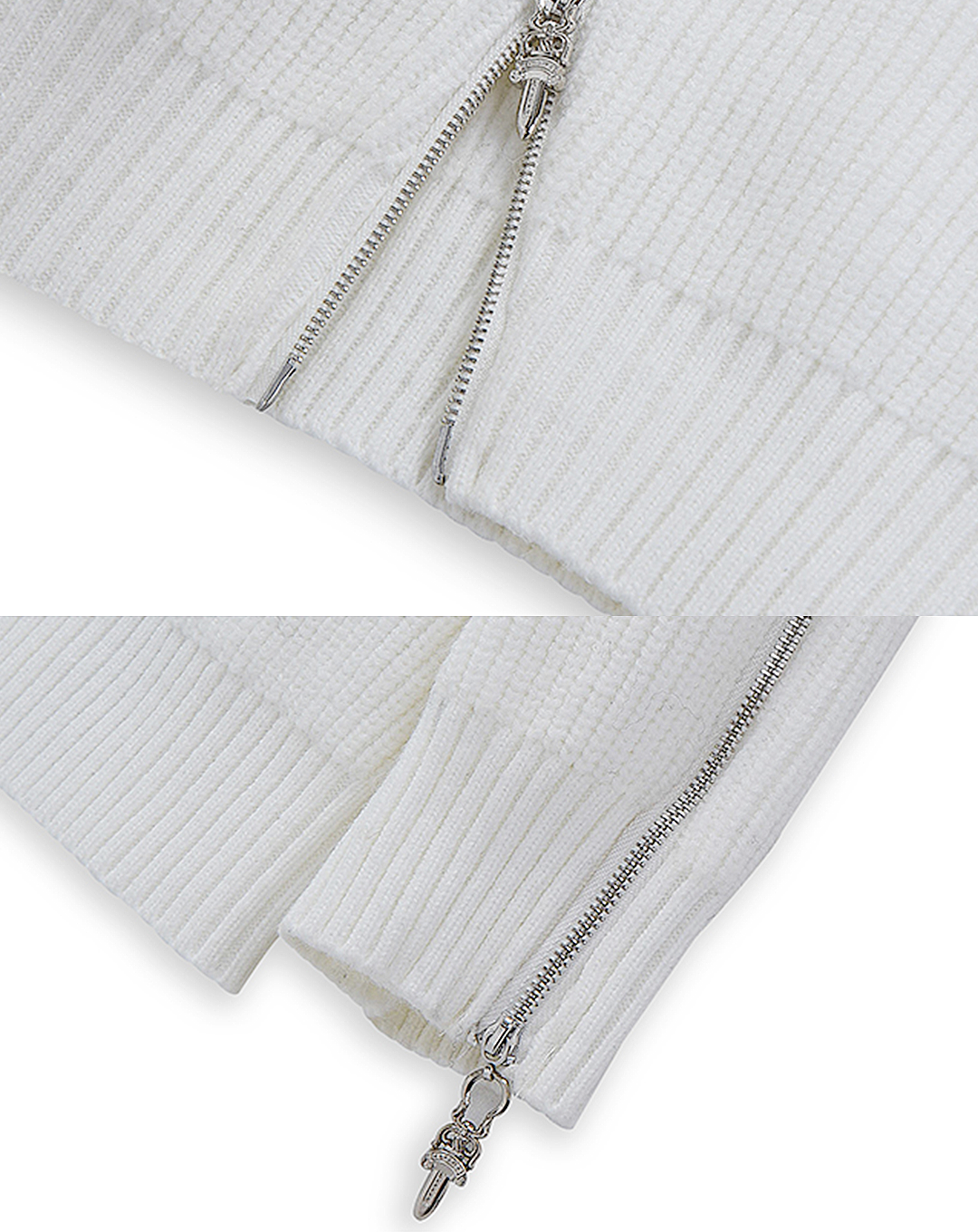 ♂High Neck Zip Knit