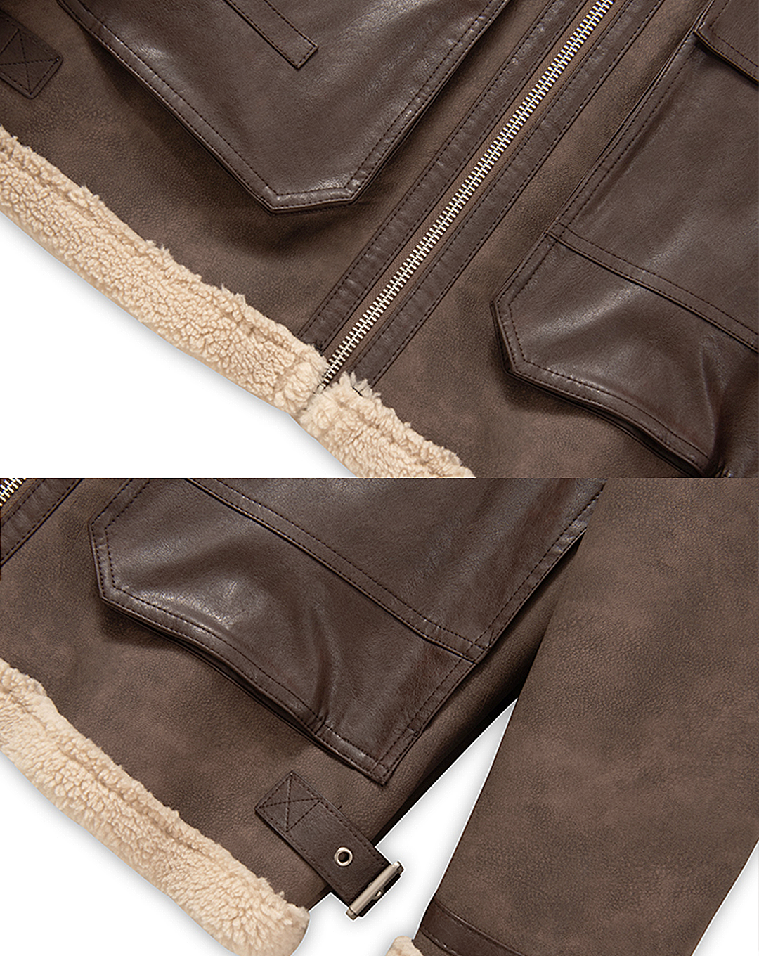 ♂Stand Neck Boa Jacket