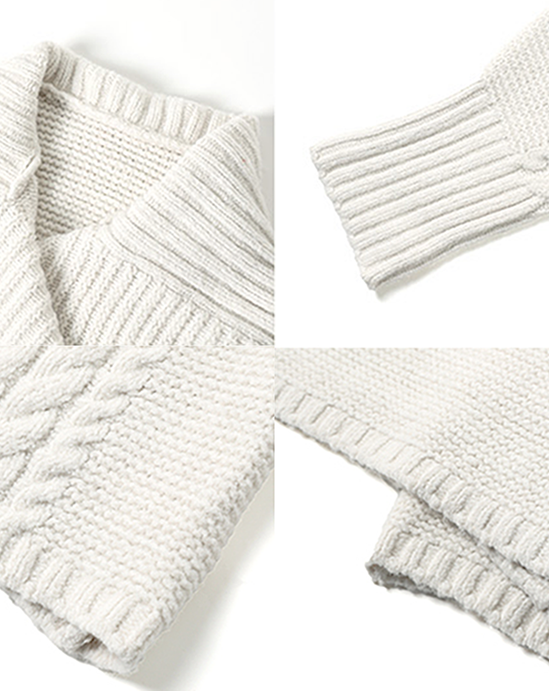 ♀Big Collar Long Cardigan