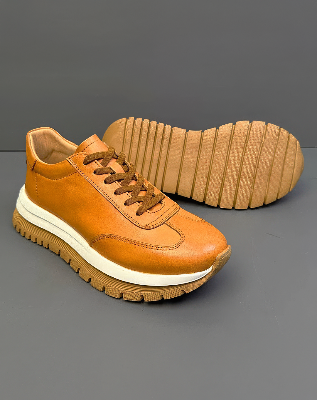 ♂♀本革/Leather Traction Sneaker