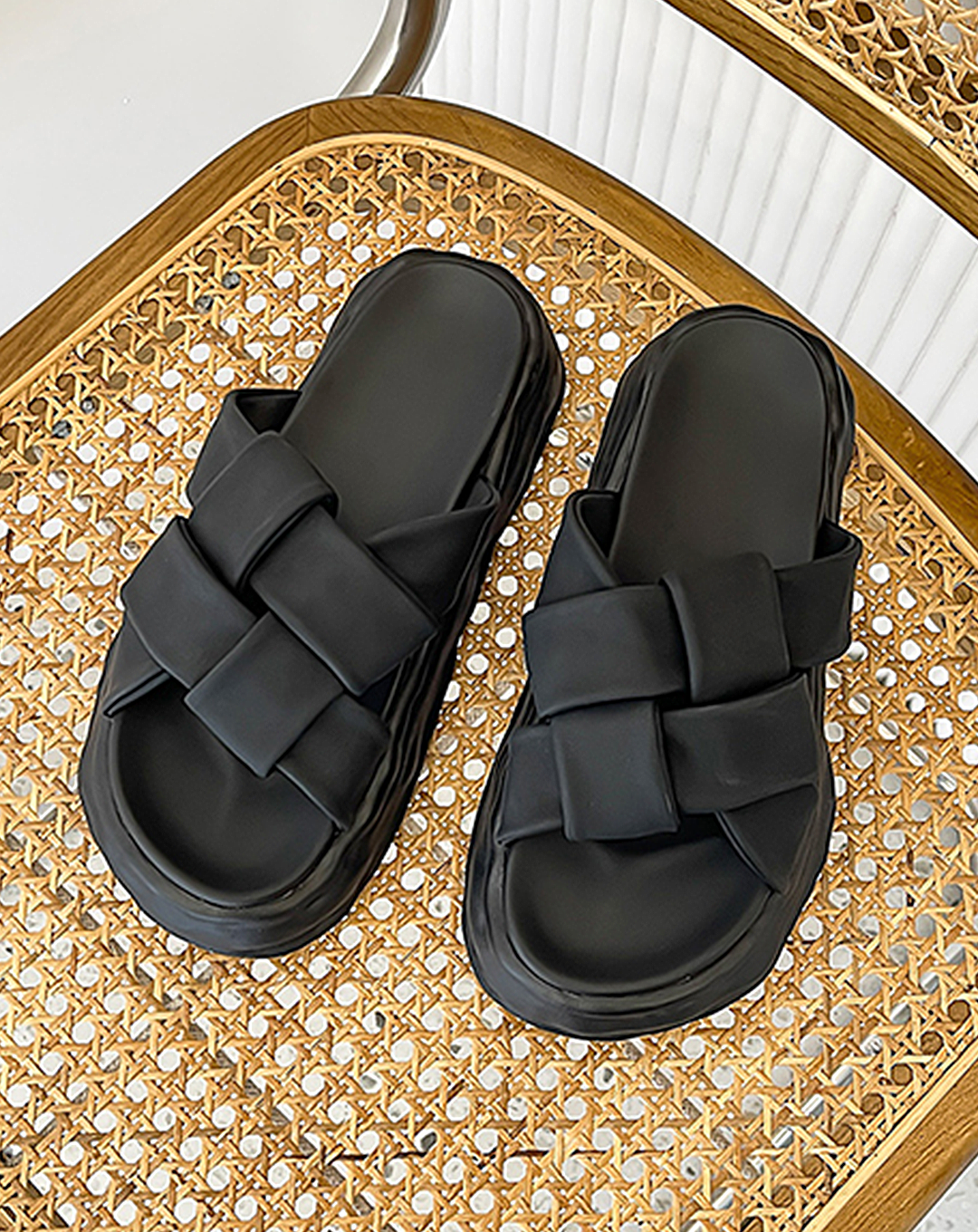 ♂Braided Platform Sandals