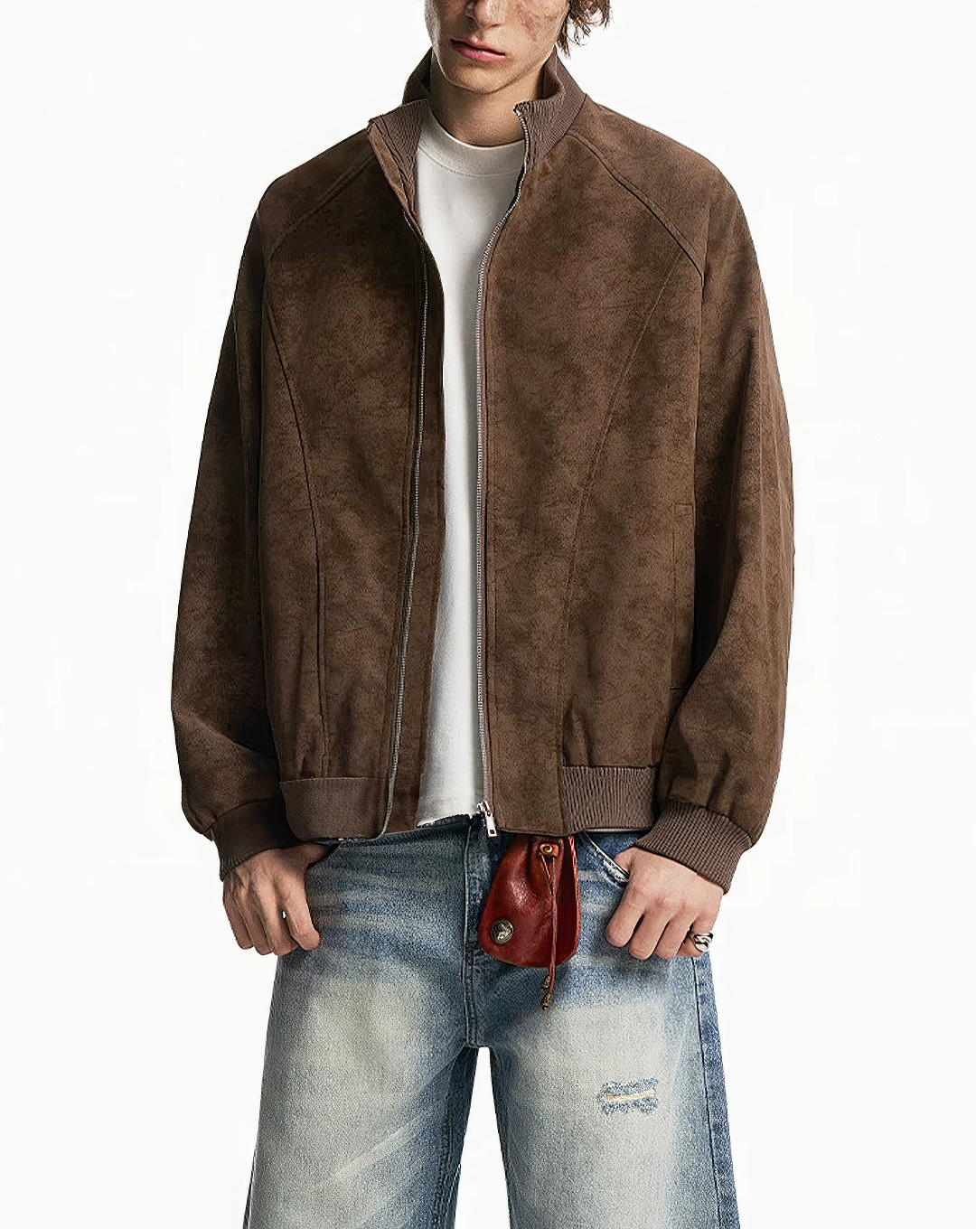 ♂♀Faux Suede Jacket