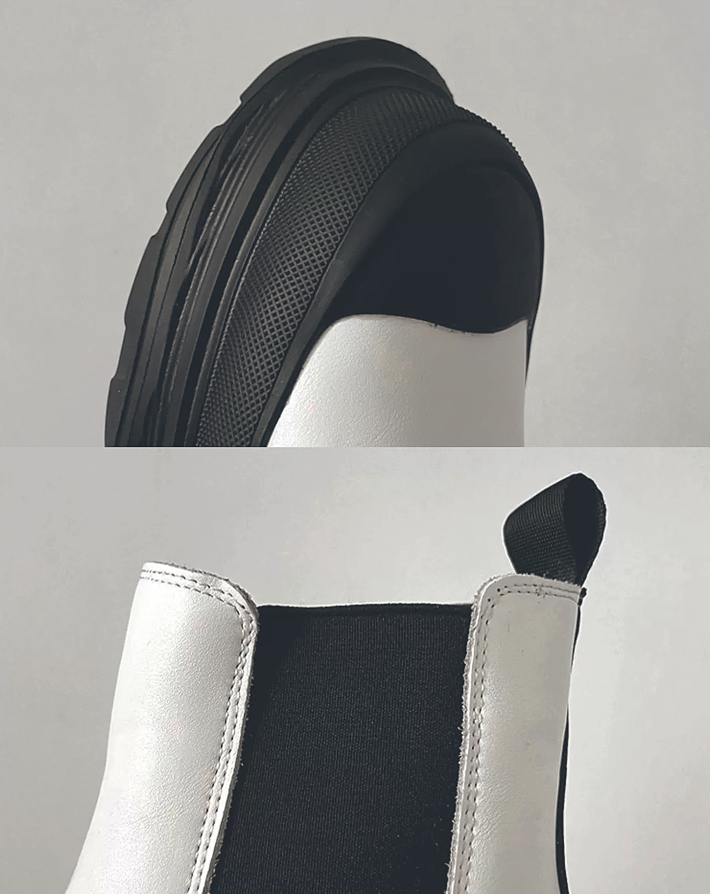 ♂♀Platform Leather Chelsea Boots