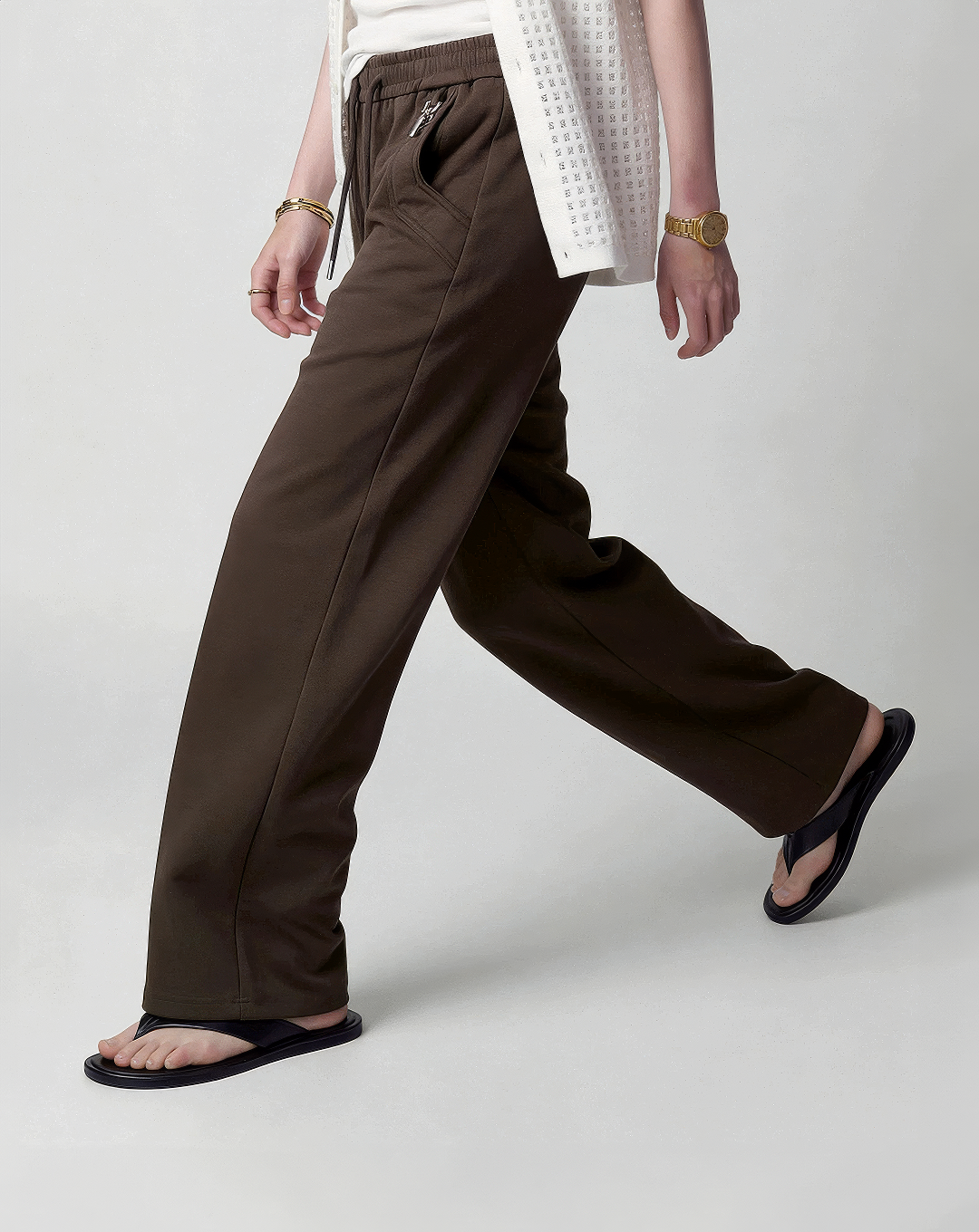 ♂♀Cotton Blend Drawstring Pants