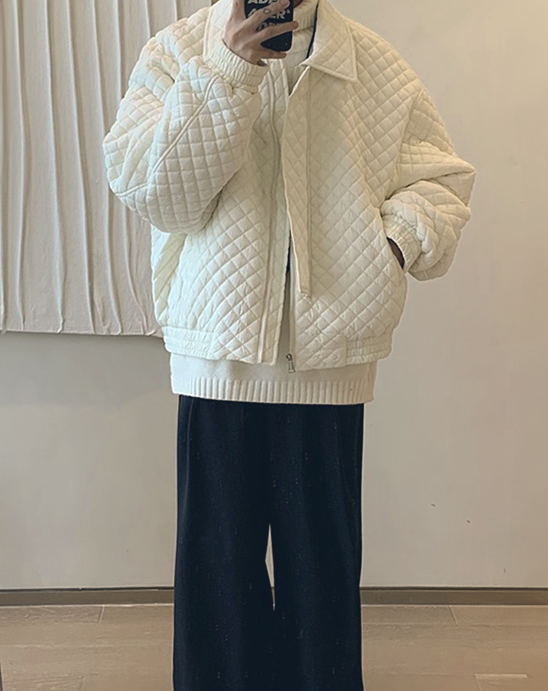 ♂Quilting Zip Jacket