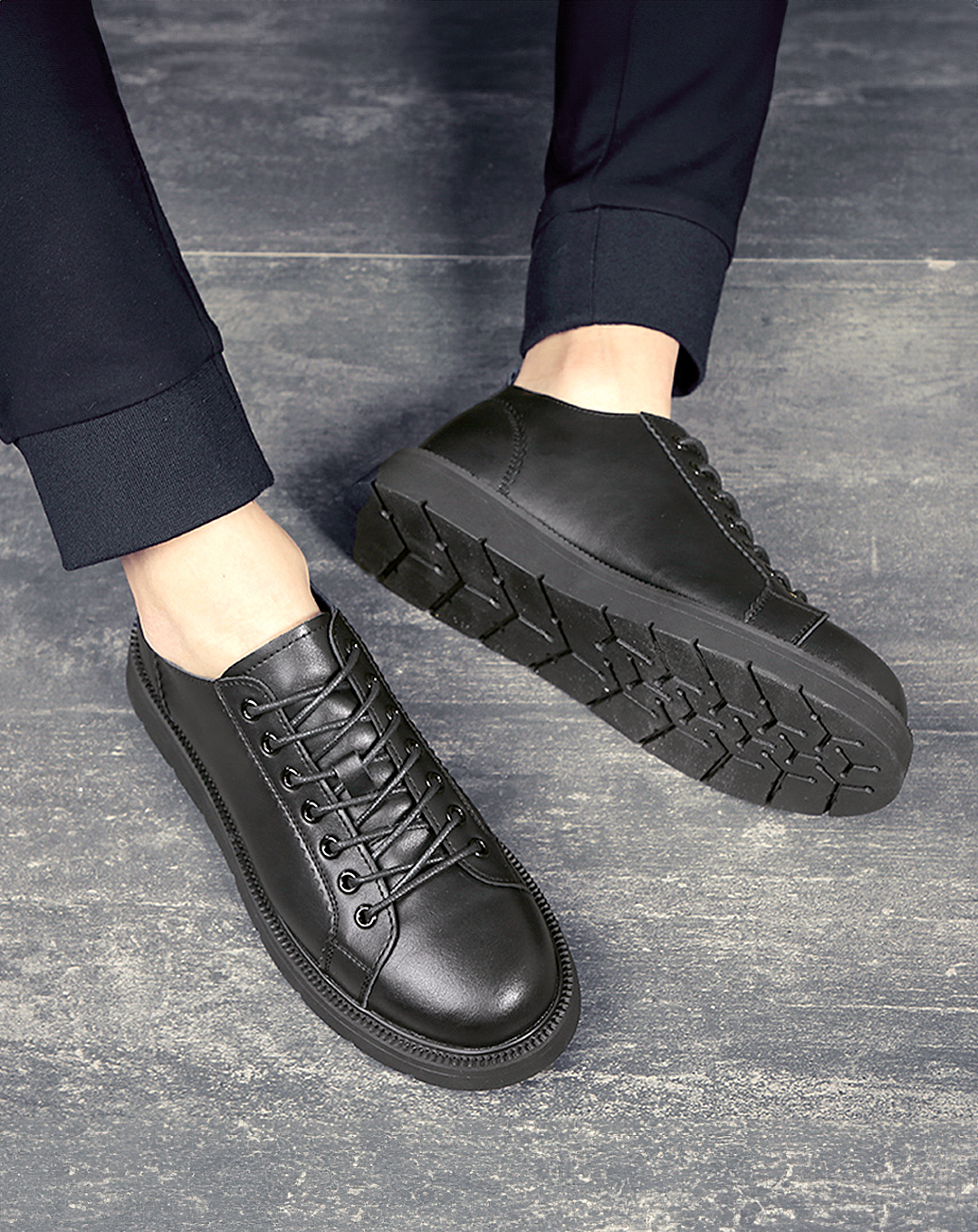 ♂本革/Round Toe Leather Shoes