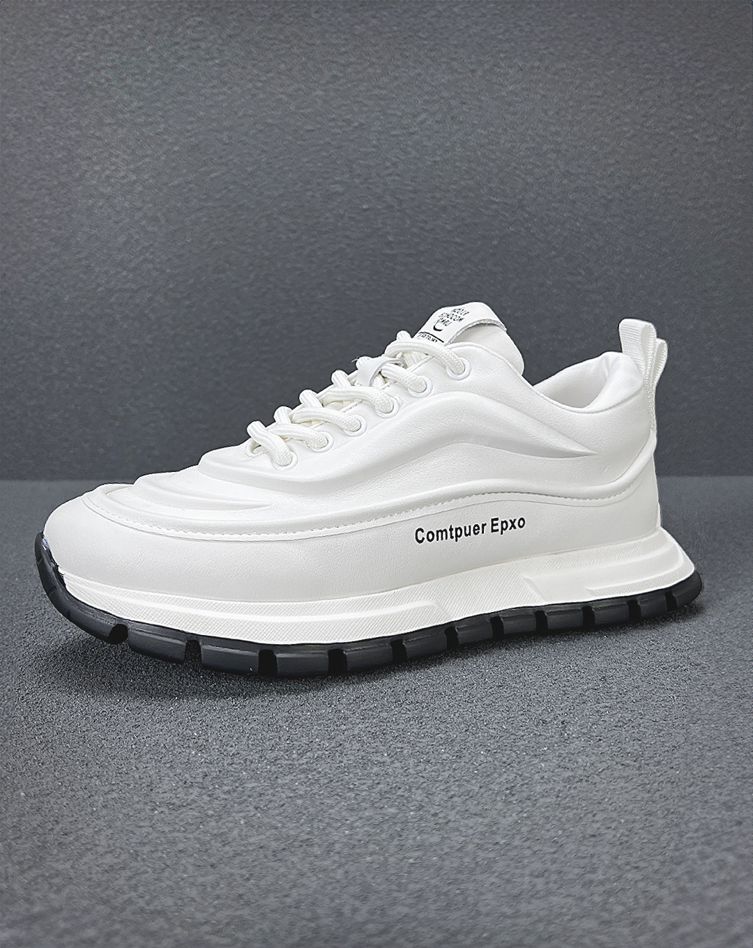 ♂♀本革/Point Text Logo Leather Sneakers