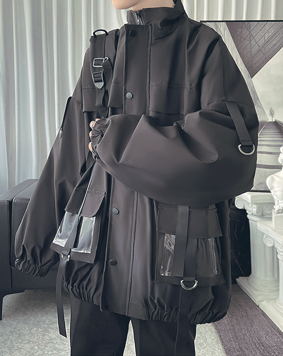 ♂Drop Strap Volume Jacket – SOSOS design