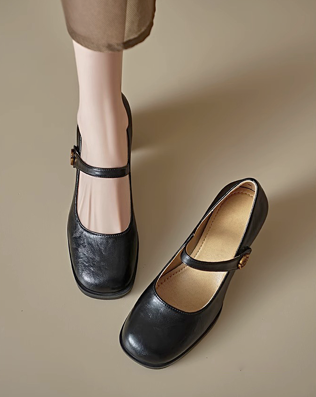 ♀Gold Charm Pumps