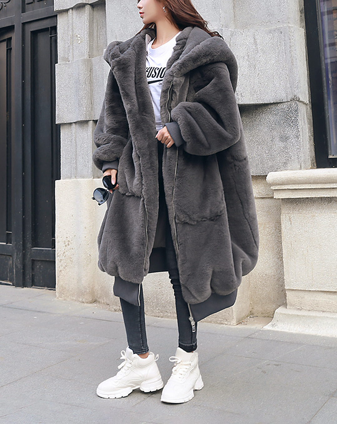 ♀Fur Long Coat