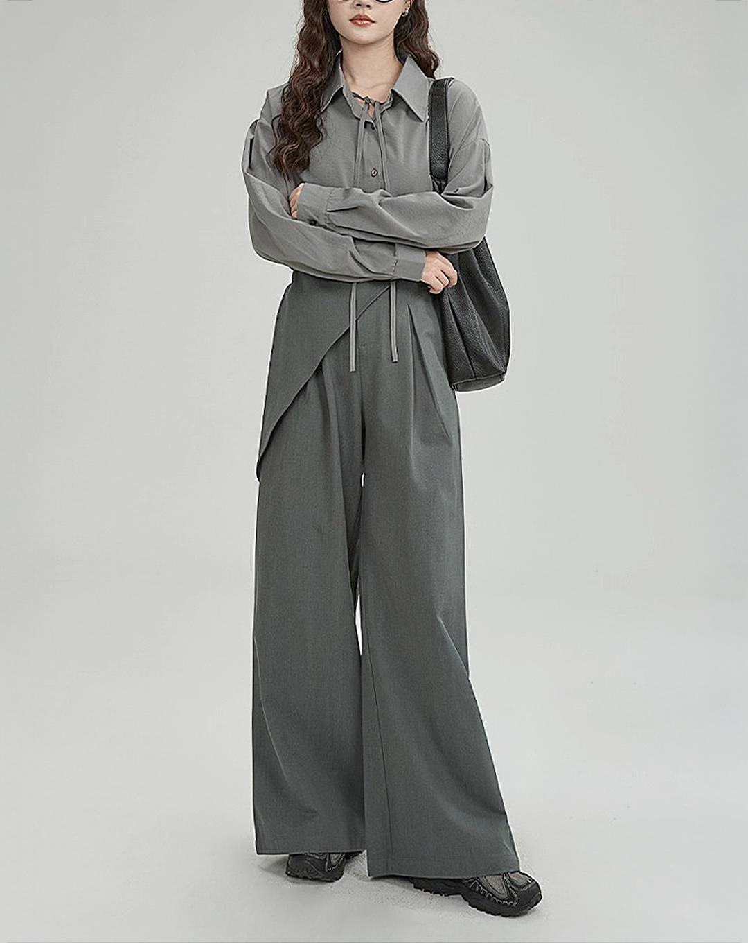 ♀Layered Wrap Pants
