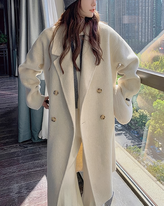 ♀Double Breasted Wool Coat
