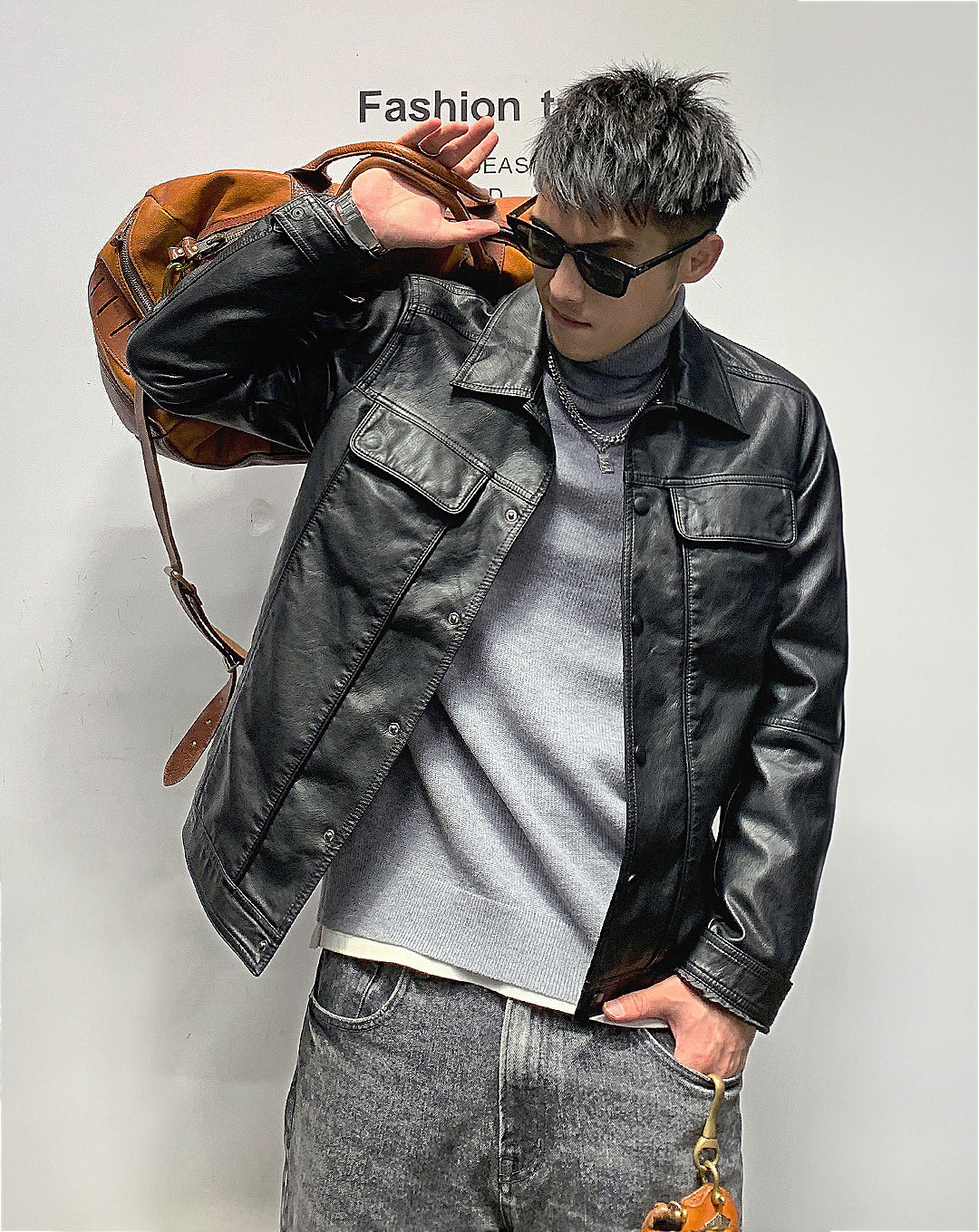 ♂Casual Leather Jacket