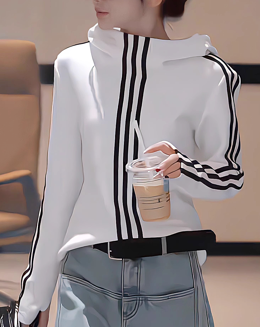 ♀Triple Stripe Hoodie